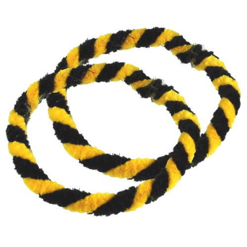 Nabenputzring schwarz gelb