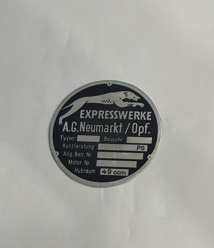 Datenschild expresswerke - datenschild.,