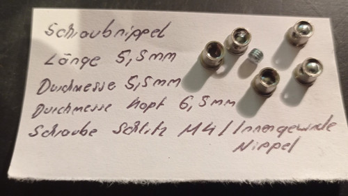 Fix schraubnippel 5x6 5mm - fix, 5,5x6,5mm